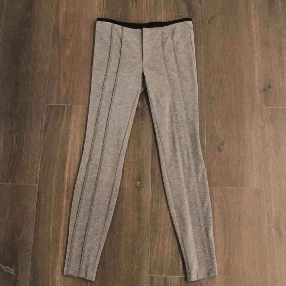 NANETTE LEPORE Gray Heather fitted Pants